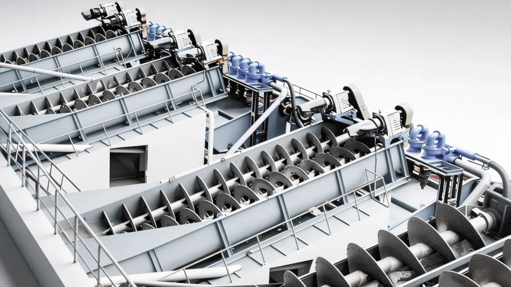 Spiral Sand Washing Machine On-Site