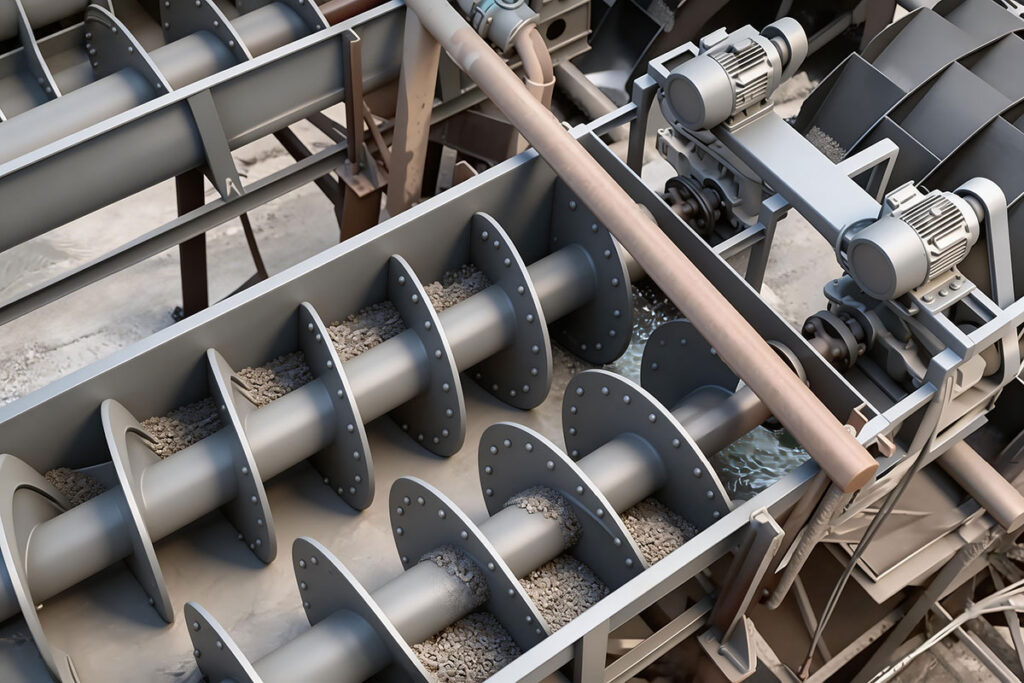 Working Principle of Spiral Sand Washing Machine